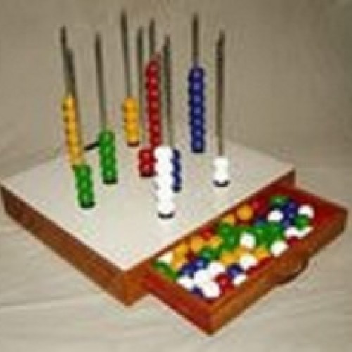 Counting and colour sorting beads set